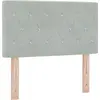 Image de Tête de lit vidaXL gris clair 80 cm velours
