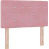 Image de Tête de lit vidaXL rose 80 cm en velours
