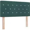 Image de Tête de lit vidaXL vert foncé 90 cm velours