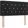 Image de Tête de lit vidaXL Noir 100 cm Velours