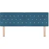 Image de Tête de lit vidaXL bleu foncé 160 cm velours