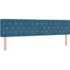 Image de Tête de lit vidaXL bleu foncé 200 cm velours