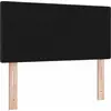 Image de vidaXL Tête de lit réglable en hauteur avec tête de lit Noir 80 cm Tissu