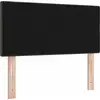 Image de vidaXL Tête de lit réglable en hauteur, marron foncé, 100 cm, tissu