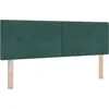 Image de Tête de lit vidaXL vert foncé 160 cm velours