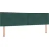 Image de Tête de lit vidaXL vert foncé 180 cm velours