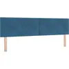 Image de Tête de lit vidaXL bleu foncé 180 cm velours