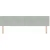 Image de Tête de lit vidaXL gris clair 200 cm velours