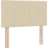 Image de vidaXL Tête de lit Crème 80 cm Tissu