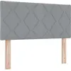 Image de vidaXL, tête de lit, gris clair, tissu
