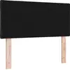 Image de Tête de lit vidaXL noire 100 cm en tissu