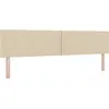 Image de Tête de lit vidaXL Crème 200 cm Tissu