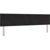 Image de Tête de lit vidaXL noire 200 cm en velours