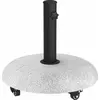 Image de Pied de parasol vidaXL 21 kg, béton gris clair, rond