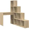 Image de Bureau d'angle vidaXL en chêne Sonoma 101,5 x 149,5 x 149,5 cm
