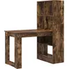 Image de Bureau vidaXL en chêne fumé, 122 x 67 x 145 cm, aggloméré