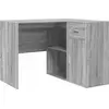 Image de Bureau d'angle avec tiroirs vidaXL, gris Sonoma, 102 x 88 x 75 cm