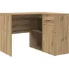 Image de Bureau d'angle avec tiroirs vidaXL, chêne Artisan, 102 x 88 x 75 cm