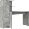 Image de vidaXL Bureau 2 pcs Béton Gris