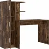 Image de vidaXL Bureau 2 pcs Chêne fumé