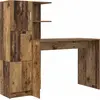 Image de vidaXL Bureau 2 pcs Vieux bois