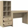 Image de vidaXL Bureau avec tiroirs 2 pcs chêne Sonoma