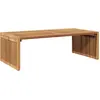 Image de vidaXL Table d'appoint de jardin marron 110 x 55 x 35,5 cm en bois massif de teck