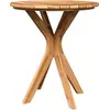 Image de vidaXL Table d'appoint marron 70 x 70 x 75 cm en bois de teck massif