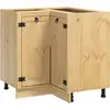 Image de Armoire vidaXL SKI, brun miel, 80 x 80 x 81 cm, en pin massif