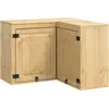 Image de vidaXL Armoire SKI Marron miel 80 x 80 x 60 cm Bois de pin massif