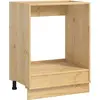 Image de vidaXL Armoire SKI Marron miel 60 x 46 x 81 cm Bois de pin massif