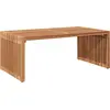 Image de vidaXL Table d'appoint de jardin marron 90 x 50 x 36 cm en bois massif de teck