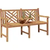 Image de Banc de jardin vidaXL 150 x 60 x 90 cm en teck massif