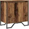 Image de Meuble sous-vasque vidaXL en bois recycl © 60 x 35 x 60 cm, agglom ©r ©