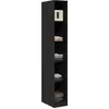 Image de vidaXL Armoire avec étagère noir aspect chêne 30 x 50 x 200 cm