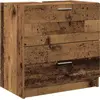 Image de vidaXL Armoire de salle de bain avec porte Vieux bois 59 x 37 x 59 cm Bois composite
