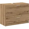 Image de Armoire de salle de bain vidaXL en chêne Artisan, 78 x 37 x 59 cm, aggloméré