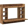 Image de vidaXL Table murale avec étagère Vieux bois 105 x 48 x 75 cm Bois composite