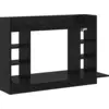 Image de vidaXL Table murale noire imitation chêne 105 x 48 x 75 cm Bois composite