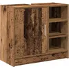 Image de vidaXL Armoire de salle de bain avec porte Vieux bois 63 x 29 x 55 cm Bois composite