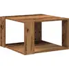 Image de vidaXL Table basse en bois recyclé 51,5 x 51,5 x 30 cm Panneau de bois