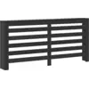Image de vidaXL Couverture de radiateur noir aspect chêne 175 x 20 x 82 cm