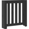Image de vidaXL Couverture de radiateur noir aspect chêne 78 x 20 x 82 cm
