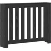 Image de vidaXL Couverture de radiateur noir aspect chêne 104 x 20 x 82 cm