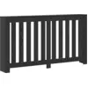 Image de vidaXL Couverture de radiateur noir aspect chêne 149 x 20 x 82 cm