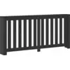 Image de vidaXL Couverture de radiateur noir aspect chêne 175 x 20 x 82 cm