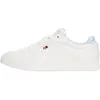 Image de Baskets basses vulcanisées pour femmes Tommy Hilfiger, style sportif, multicolores (écru/bleu clair)