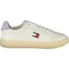 Image de Chaussure de sport pour femme en blanc avec détails lilas et semelle intérieure amovible