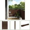 Image de The Living Store Brise-vue pour balcon Marron et noir 500 x 80 cm Polyrotin