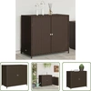 Image de The Living Store Armoire de jardin Marron 83x45x76 cm Poly rotin
